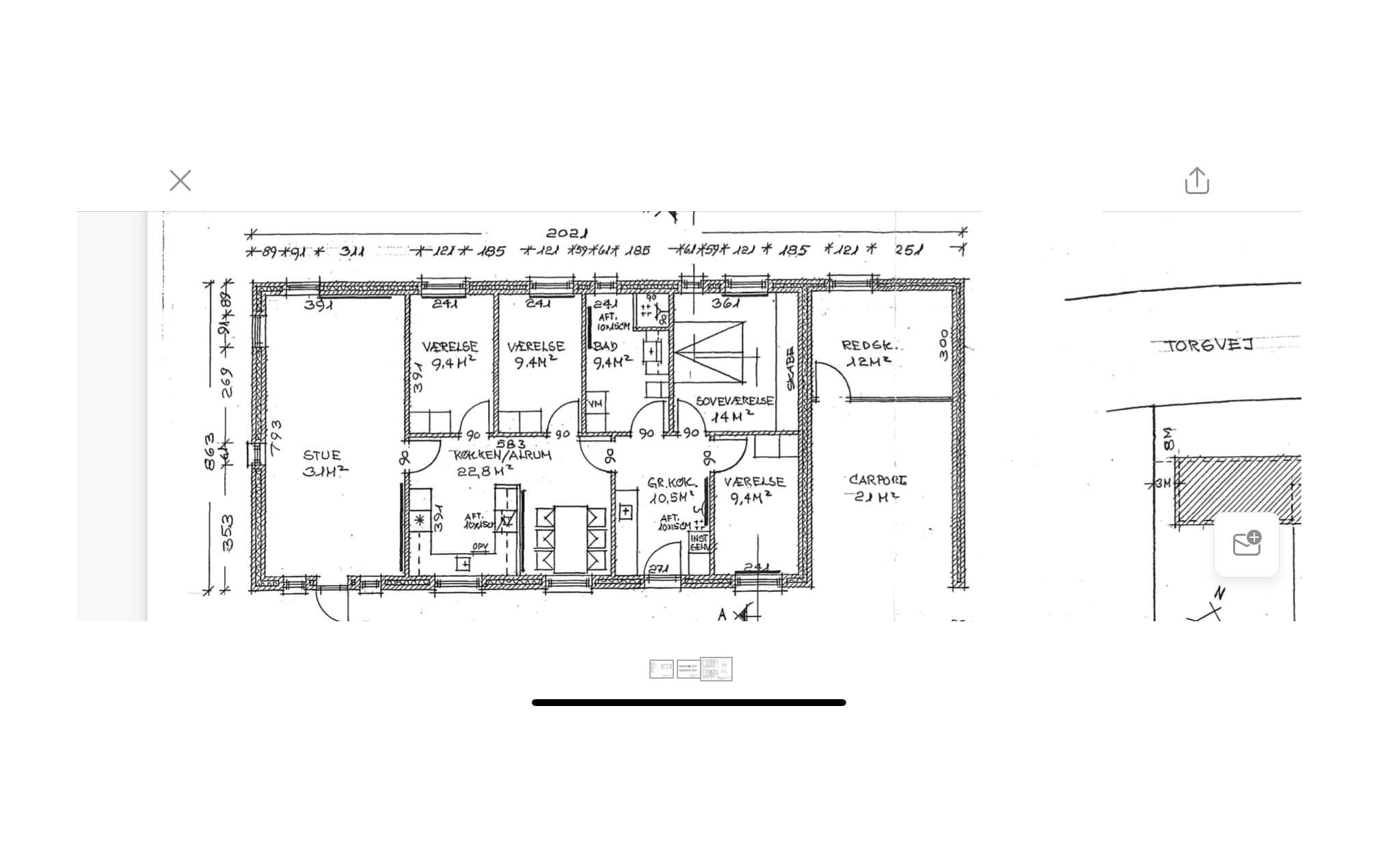 Tidligere plantegning